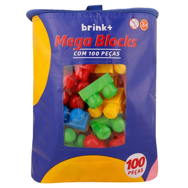 Mega Blocks 100 Peças - brink+